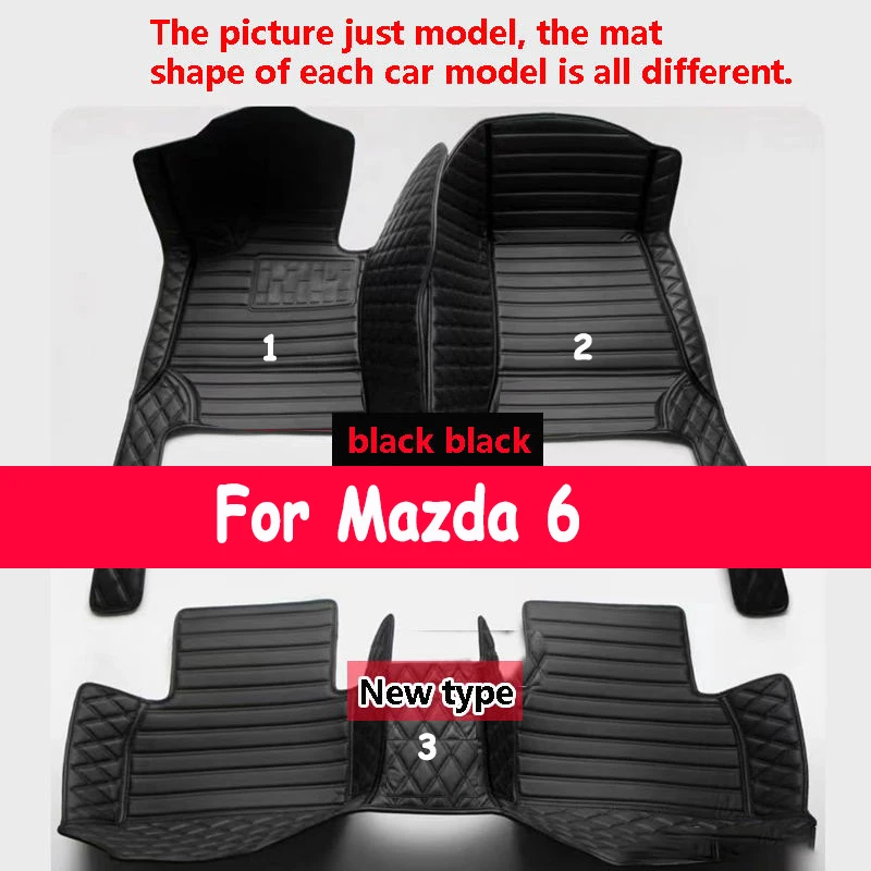 

Car Floor Mats For Mazda6 Mazda 6 Atenza GH 2007~2011 Anti-dirt Pads Car Mats Full Set Waterproof Floor Mats Rug Car Accessories