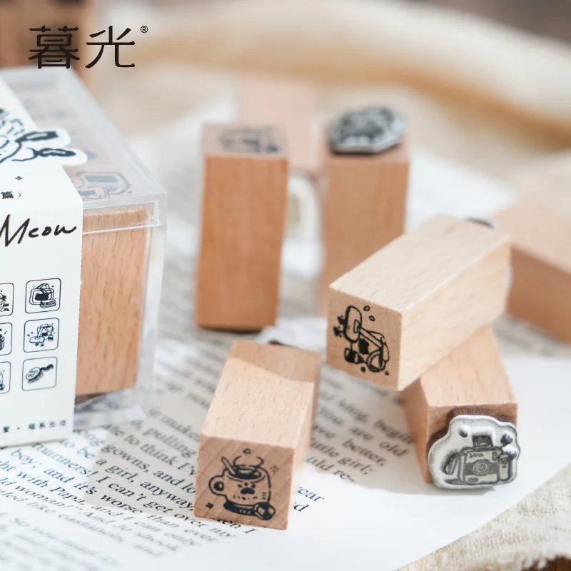 ميني مواء القط ختم مجموعة لطيف سكرابوكينغ DIY هريرة Stamps مجلة ديكور أدوات للفنون Diy بها بنفسك الحرف ألبوم مجلة مخطط