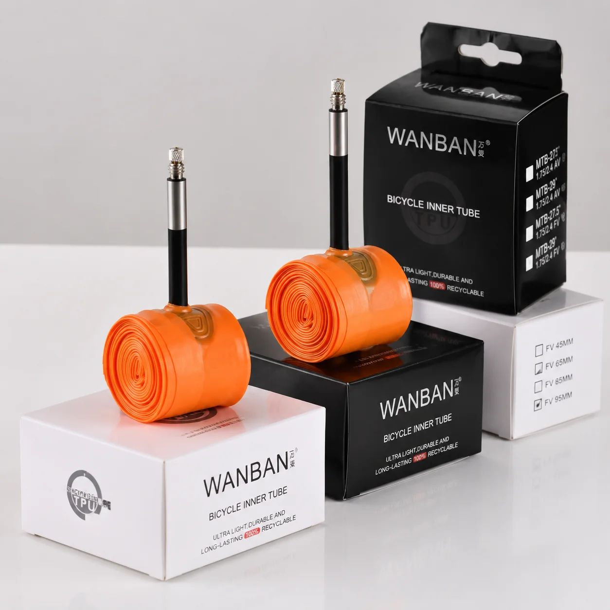 TPU 이너 튜브 700c 18-32c 45mm 프레스타 밸브 포함, 초경량 자전거 타이어 튜브 로드 바이크용