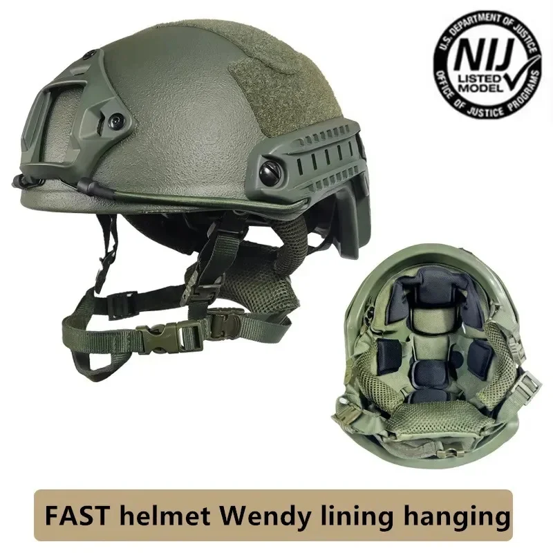 

High-Quality FAST Tactical Helmet - Kevlar Military Helmet with Wendy Suspended Floating Pad for Outdoor Hunting
