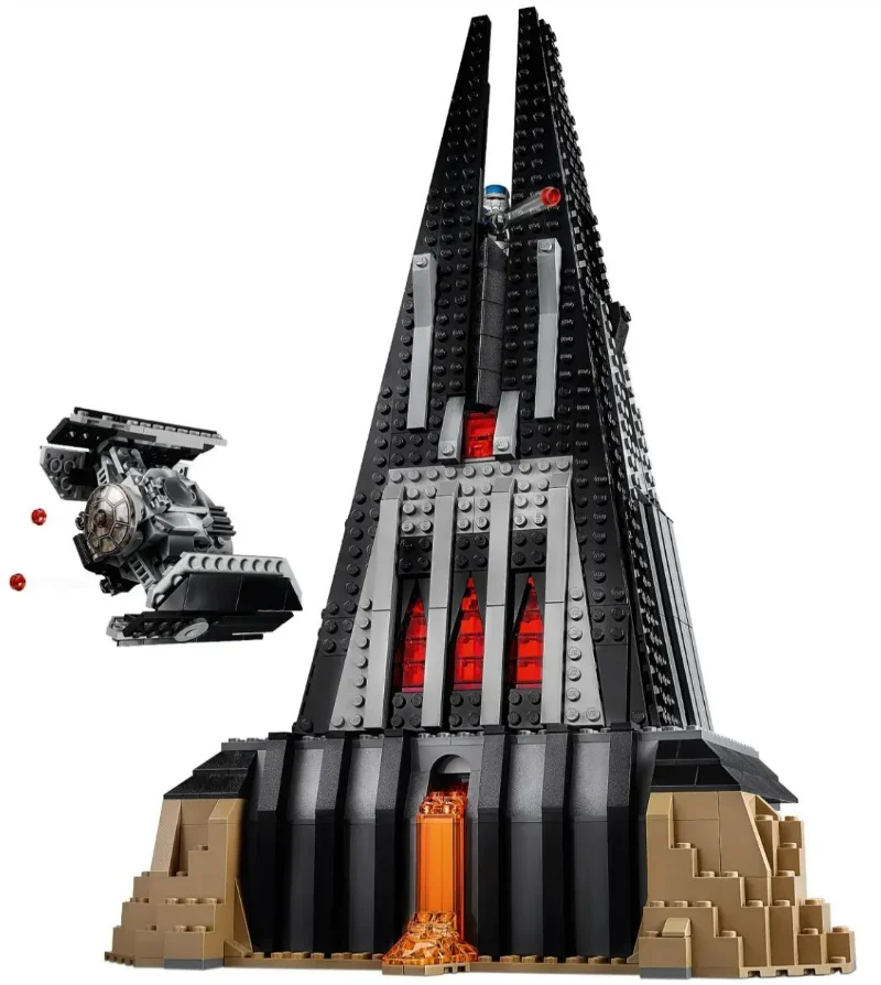 1090pcs Volcano Castle Adivanced Fighter 75251 Building Blocks Toys Compatible With Model