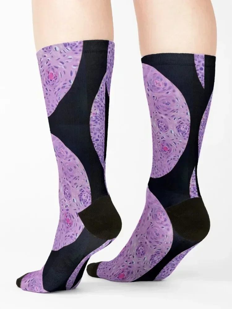 Skin histology, tangential, dysplastic, 200x H&E Socks crazy anime men cotton high quality hiphop Socks Male Women's