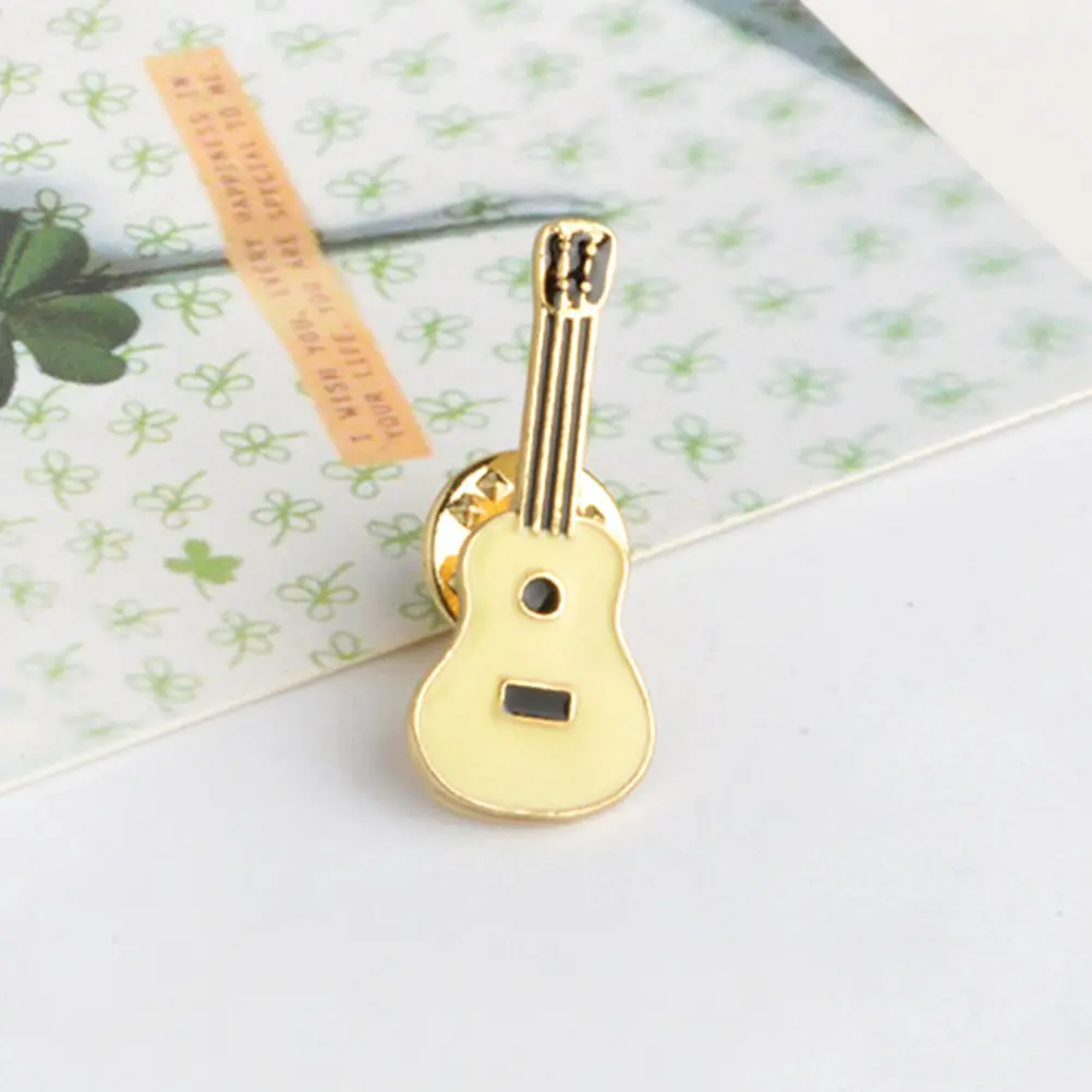12Pcs Brooch Breastpin Fashion Delicate Alloy Guitar Planet Cactus Shape Pins for Clothes Bag Hat Decor Gift Party