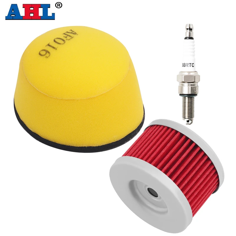 AHL Motorcycle Air Filters & Oil Filter & Spark Plug Kit For KAWASAKI KLX300 KLX 300 1997-2003 KLX300R KLX 300R 1997-2006