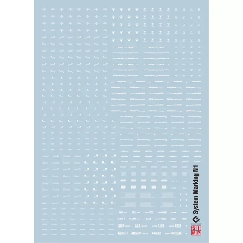EVO SYSTEM High-Definition Waterslide Decals for SMN1 SMN3 NACZA Model DIY Accessories