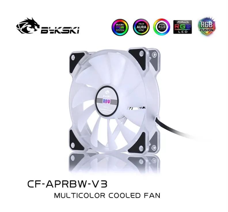 Bykski Pc Fall Fan Einstellen RGB Lüfter 120mm Ruhig Remote Computer Kühler Kühlung Licht LED 5V A-RGB fall Fan CPU PC