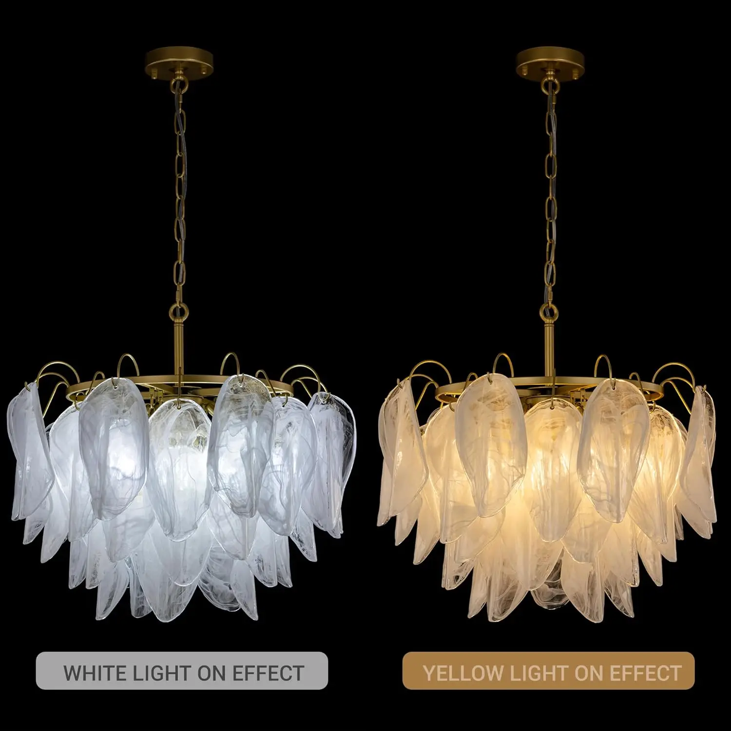 Modern Cloud Glass Chandelier Round  Glass Hanging Chandeliers For Dining Living Room Bedroom Kitchen Pendant Lights