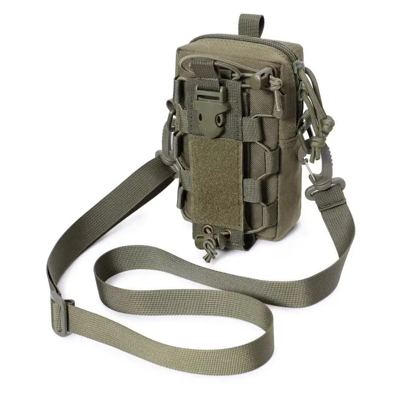 Riñonera de tela Oxford para teléfono móvil, cinturón de trabajo para hombre, vertical, multifuncional, subbolsa de camuflaje, 6,5 pulgadas