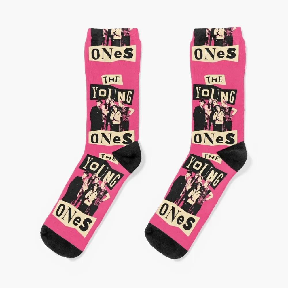 

The Young Ones UK Comedy Pink Socks man sports and leisure Women Socks Men's