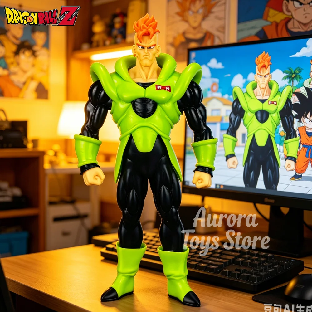 Anime Dragon Ball Z Figur ANDROID 16 Actionfiguren PVC-Statue Desktop-Ornament Sammlermodell Spielzeug Geschenke 21,5cm