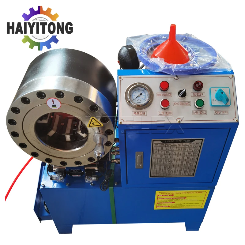 

BNT68 Rubber Product Making Machinery 220V 1PH 50HZ Hydraulic Hose Presses 1/4 Inch to 2 Inch for Mexico Deposits