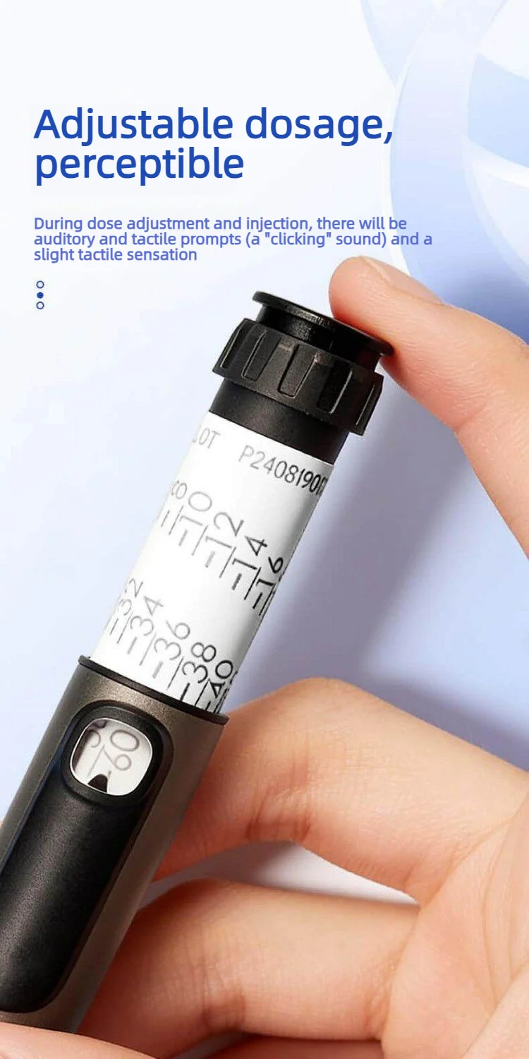 Insulin-Pen Bidirektional Einstellbare Dosierung Tragbarer Injektionspen Passend für 3ml Kassettenkartusche für Diabetes-Pflege Schönheitsinjektionen S – Detail 8
