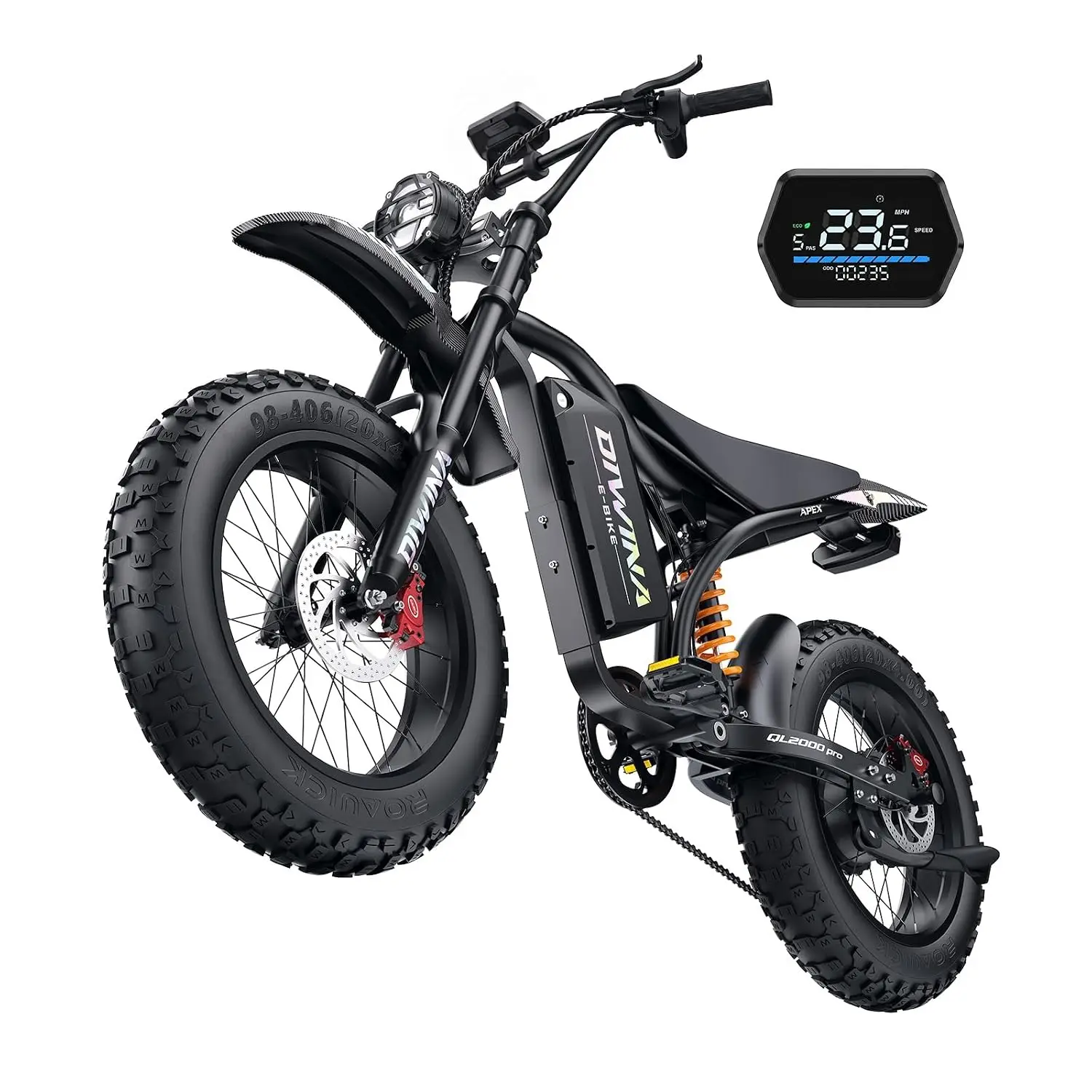 5000W 60V 32AH Electric Bike 40-45MPH Adults Teens Mountain Commuter, Customized