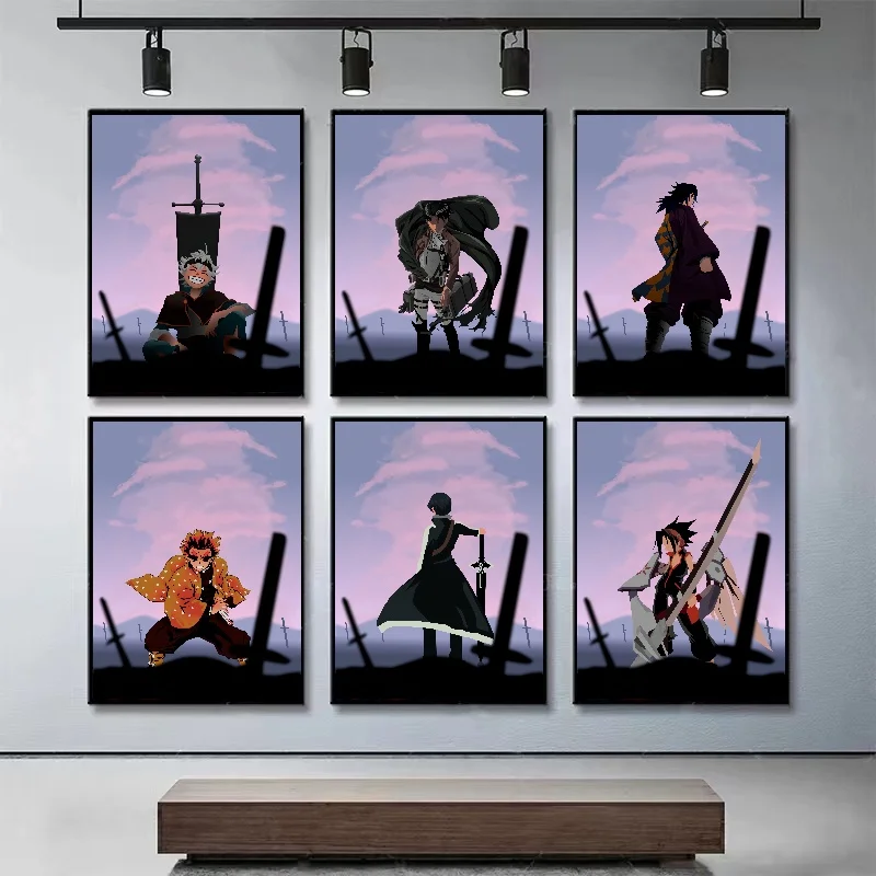 

One P-Pieces Anime Comics Poster Anime Posters Sticky HD Quality Wall Art Retro Posters For Home Kawaii Room Decor