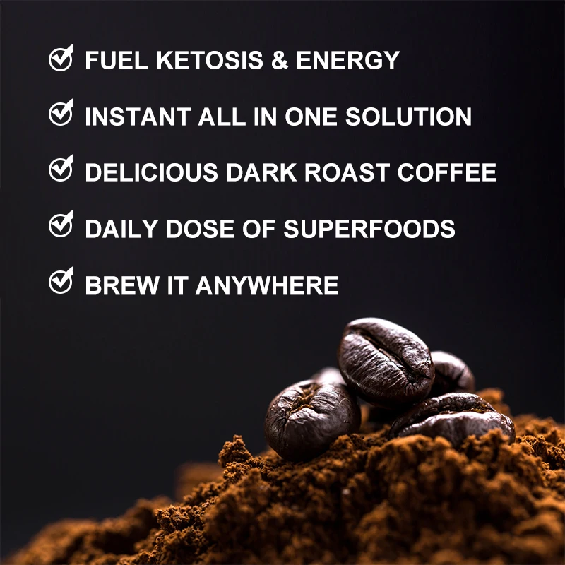 Minch Low Calorie Keto Coffee Ketogenic Supplement Reduce Fatigue Helps with Weight Management