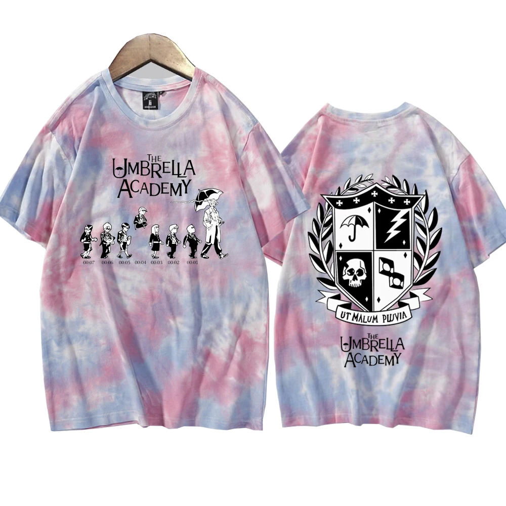 The Umbrella Academy Tie Dye Shirts Unisex Round Neck Short Sleeve Tee  Fans Gift