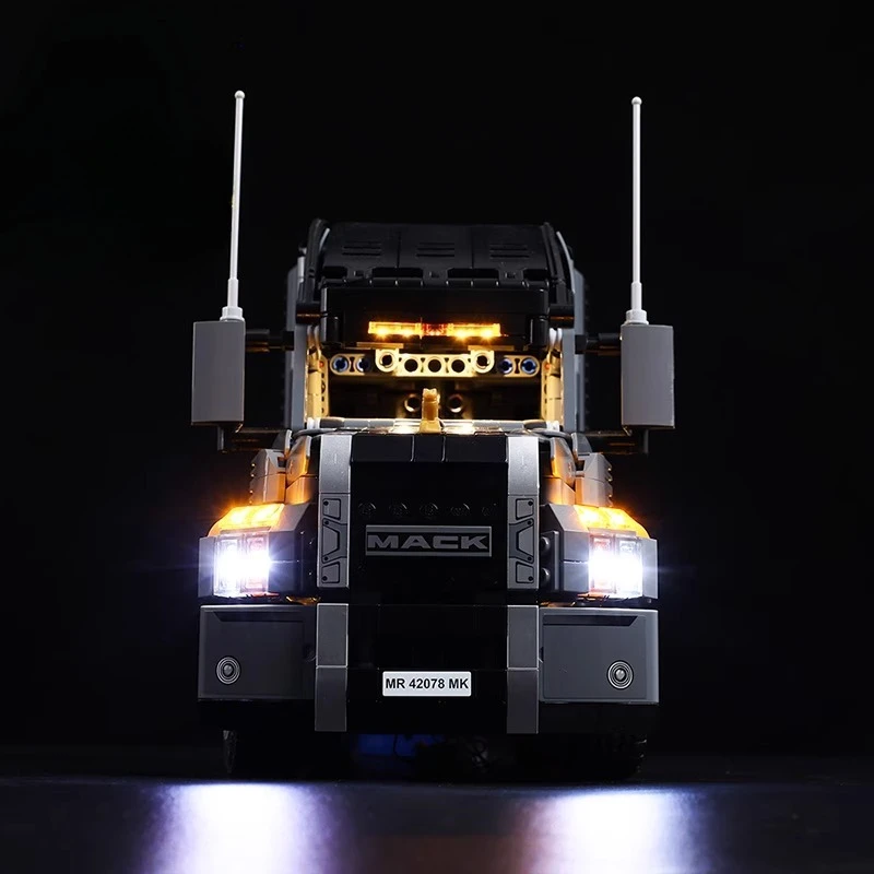 Juego de iluminación LED adecuado para LEGO Technic Mack Anthem 42078 (no incluye bloques de construcción)