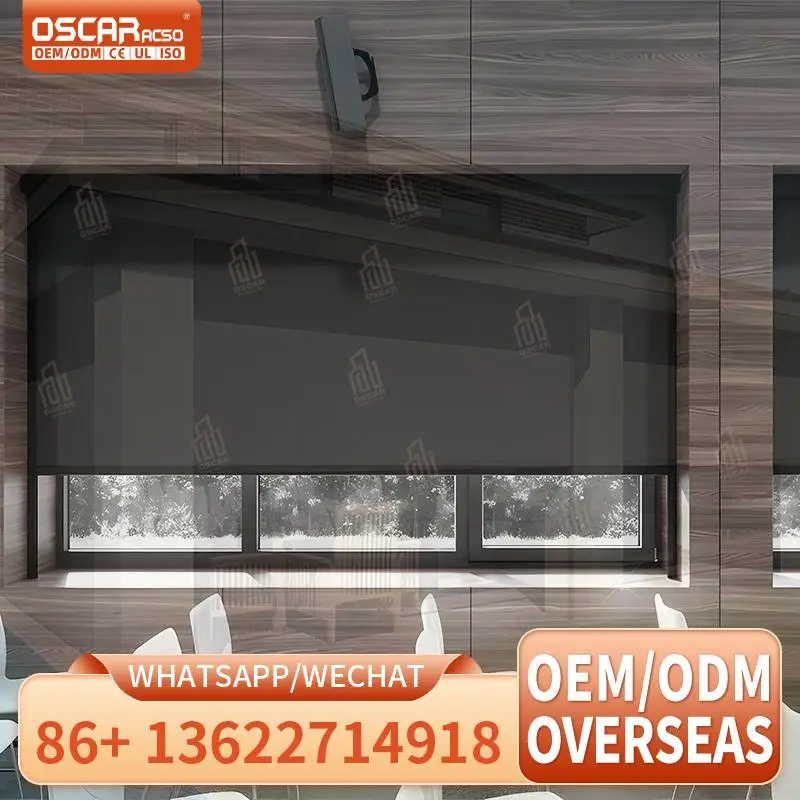 

Wholesale High Quality Outdoor & Indoor Motorized Roller Blinds Waterproof Windproof Ideal for Patio Balcony Office Rolling Blin