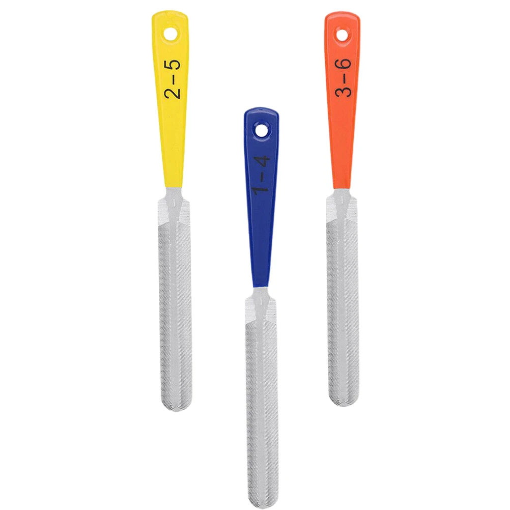 

3 Pcs Guitar File Acoustic Nut Files Repair Tools Piece Set Fret Luthier Metal Bridge Saddle