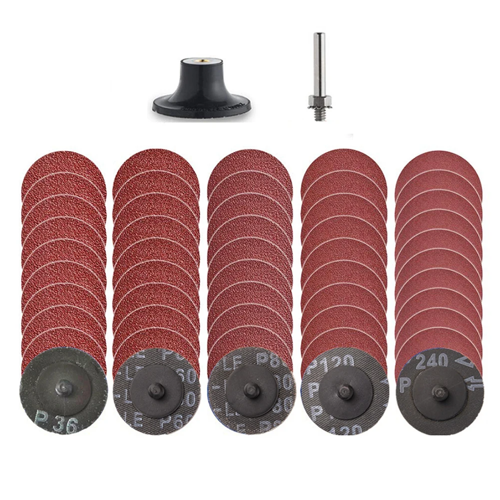 

2 Inch Sanding Discs Quick Change Discs Grain Sanding Disc For Drill Grinder Rotary Tools Die Grinder Accessories