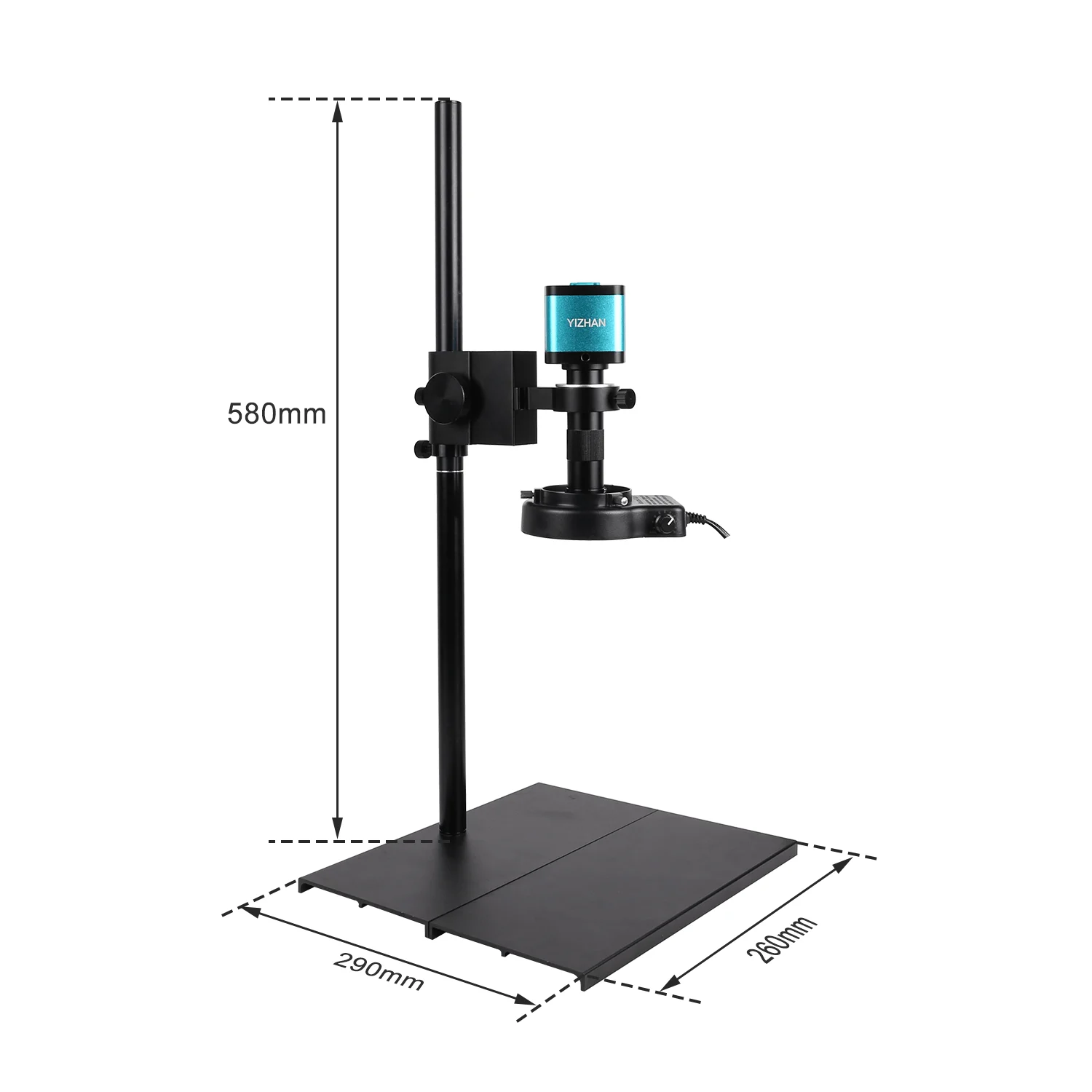 48MP 4K Electronics Microscope For Soldering HDMI USB Digital Microscope Camera Remote Control 1-130/150/180X C-Mount Lens