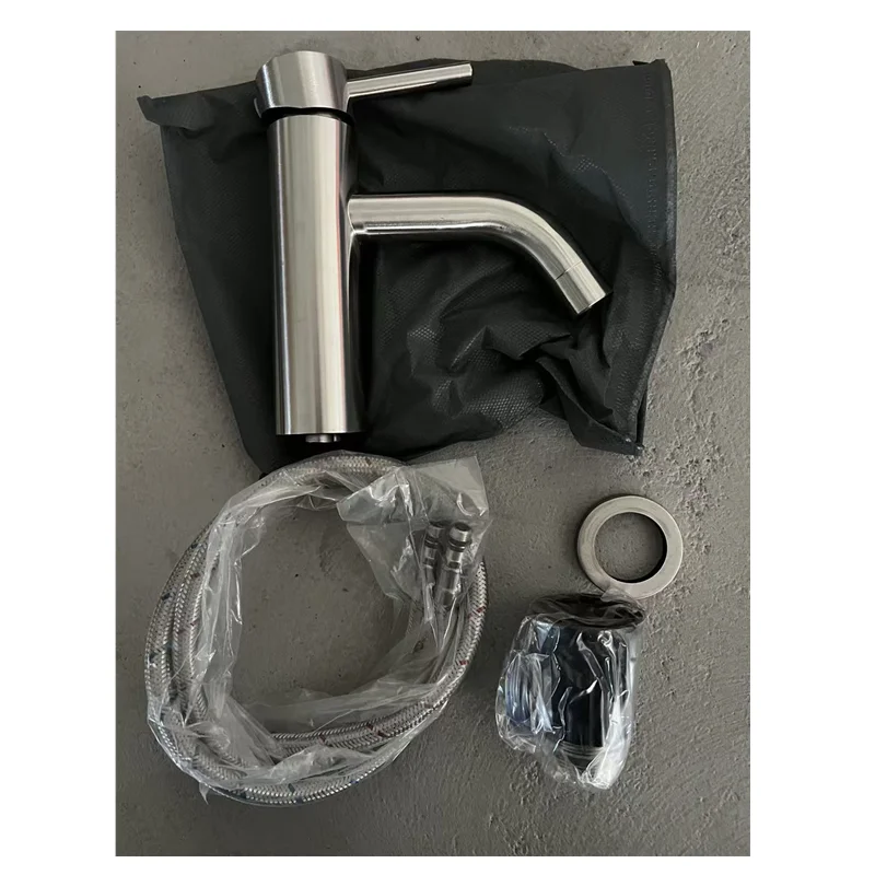 Matte Black Bathroom Basin Faucet Deck Mounted Short Hot and Cold Water Mixer Tap Crane For Vessel Sink image 6