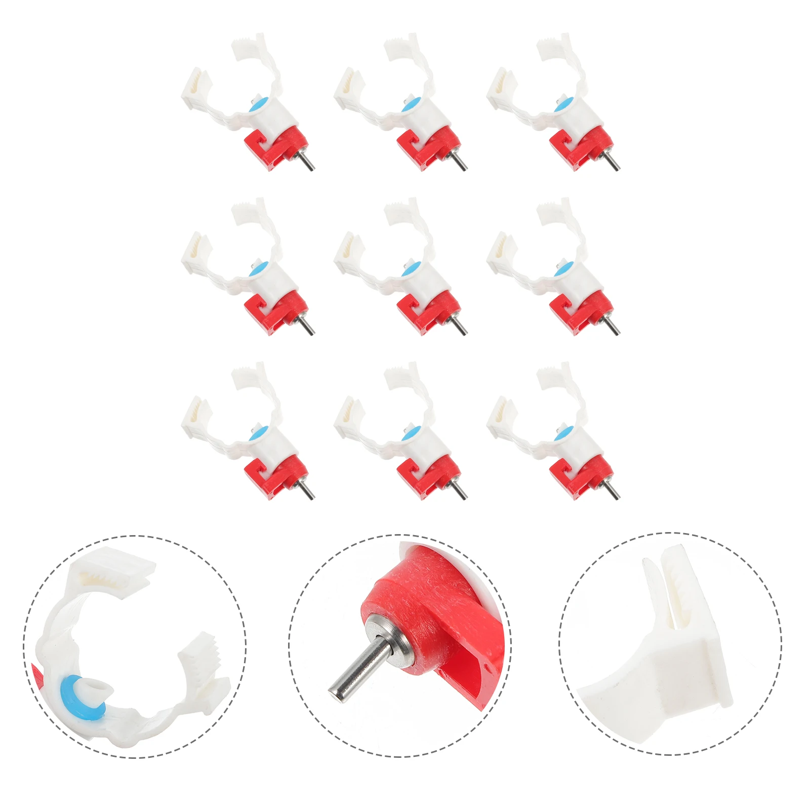 

20pcs Drinking Nipples Water Bowls for Chickens Ducks Durable Farm Supplies Poultry Feeding Equipment