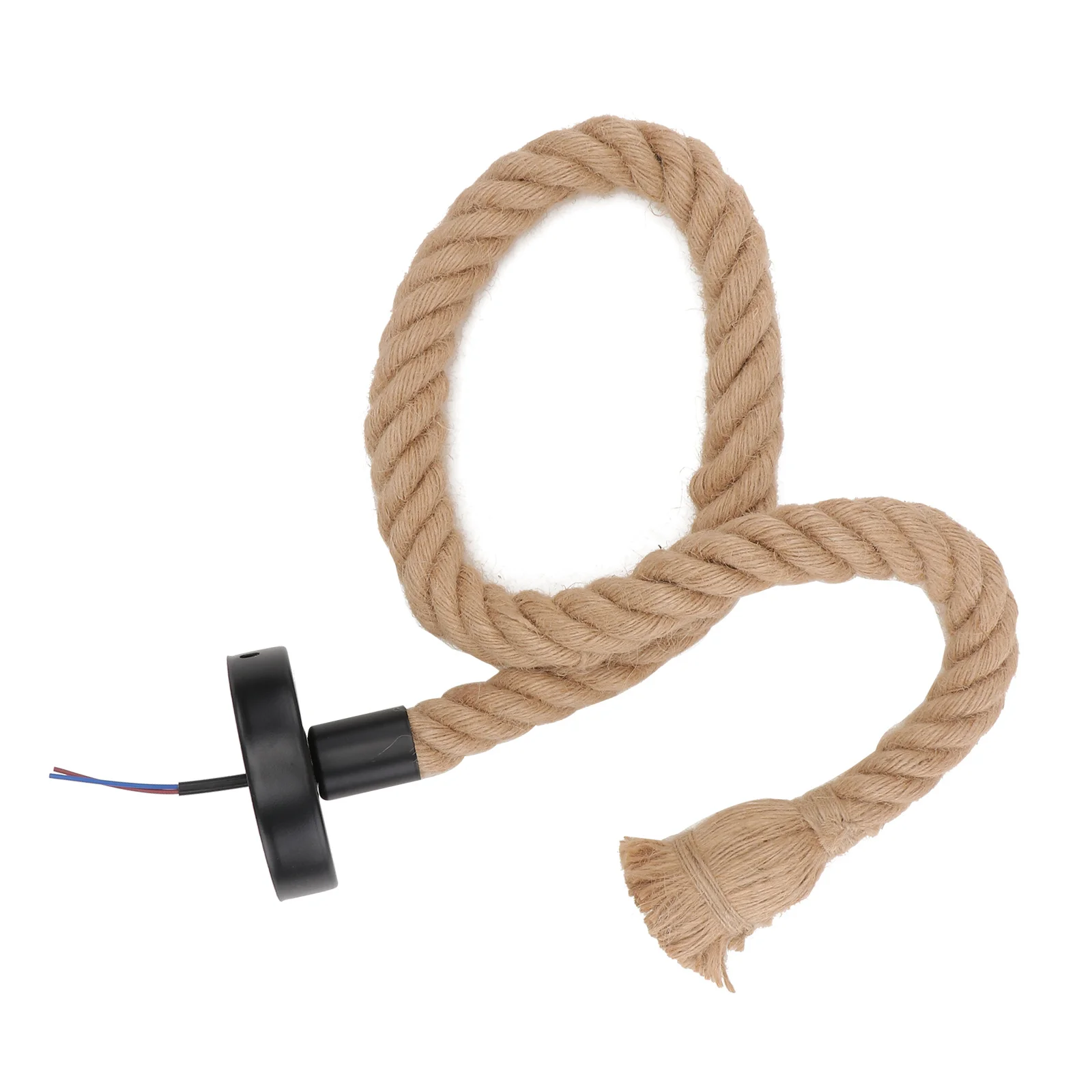 

1Pcs Hemp Rope Pendant Light Kit Decorative Ceiling Lamp Fixture Vintage Lamp Cord for Living Room Restaurant Bedroom Rustic