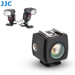 JJC Optical Flash Slave Trigger Wireless ISO 518 Hot Shoe Sync Speedlight Adapter with PC Socket 1/4 Thread for Canon Nikon Sony