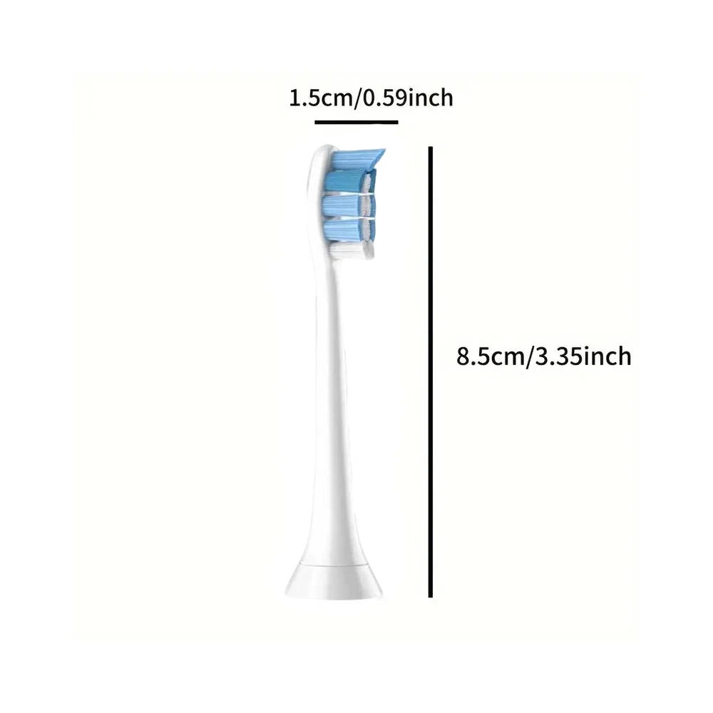 Replacement Toothbrush Heads Compatible with Philips Sonicare Electric Toothbrush 4100 5100 6500 C3 W3 and More Click-on Handles