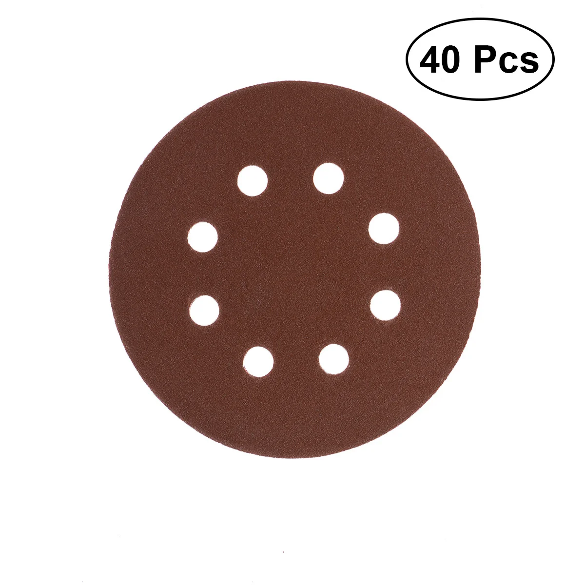 40 Uds discos de lijado con respaldo de gancho y bucle 8 orificios 5 pulgadas 60 80 120 240 grano óxido de aluminio para polvo de LIJADORA Orbital aleatoria