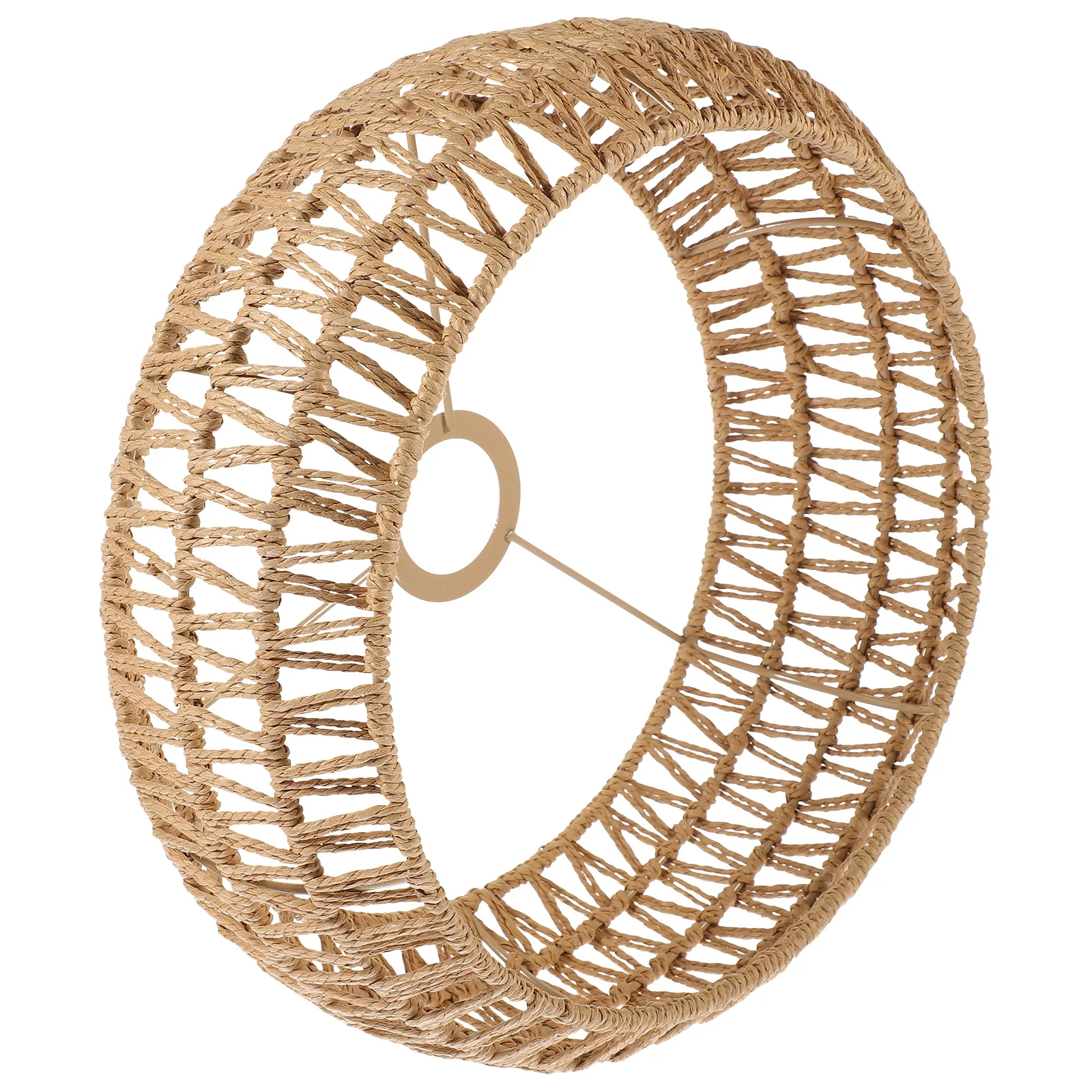 الرجعية حبل القنب غطاء مصباح المنسوجة قلادة غطاء خفيف للمزرعة ريفي الحديثة ثريا تركب بالسقف ديكور فندق المنزل