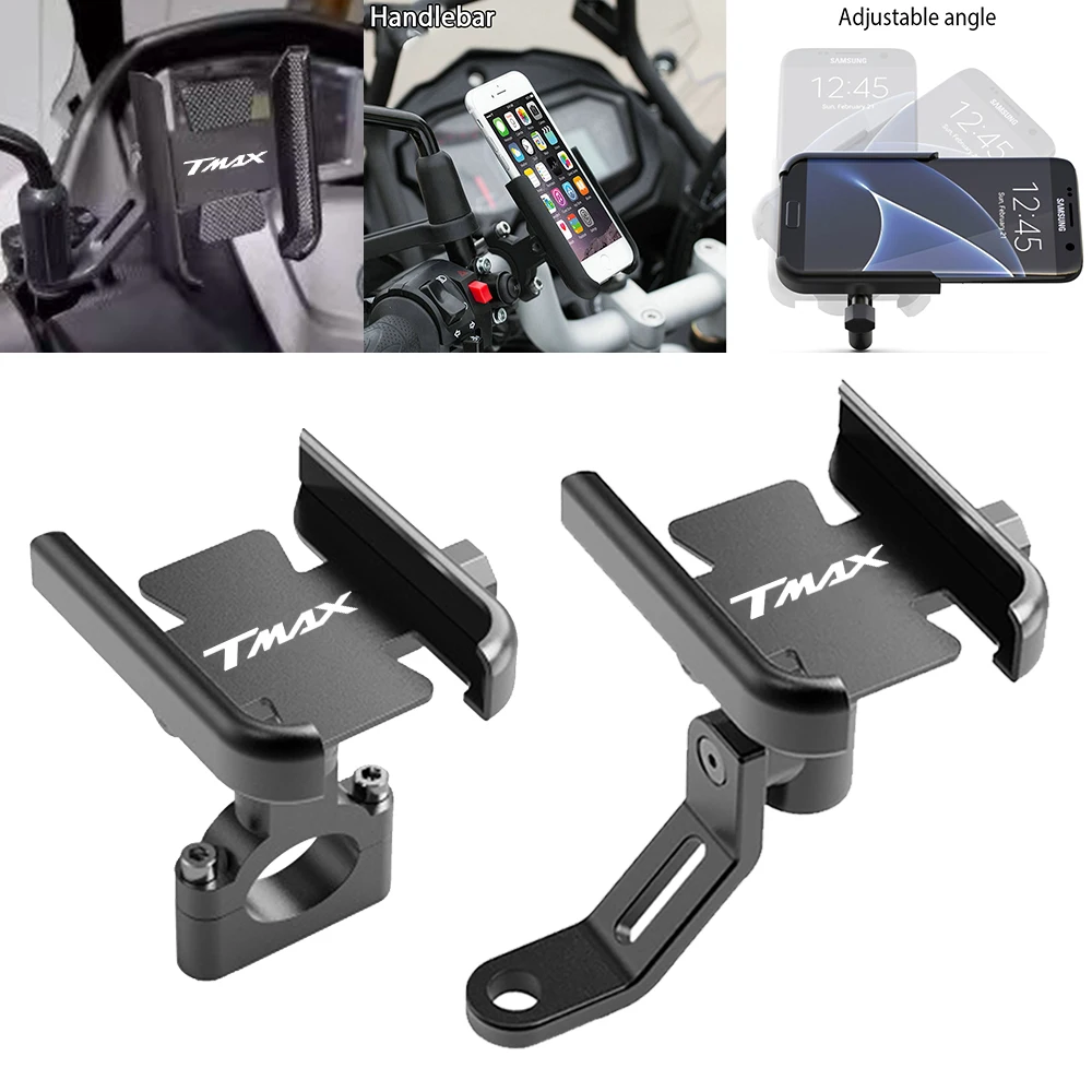 

For YAMAHA T-Max 500 TMAX 500 560 TMax 530 Aluminum Bicycle Mobile Phone Holder Handlebar GPS Stand Bracket Motorcycle