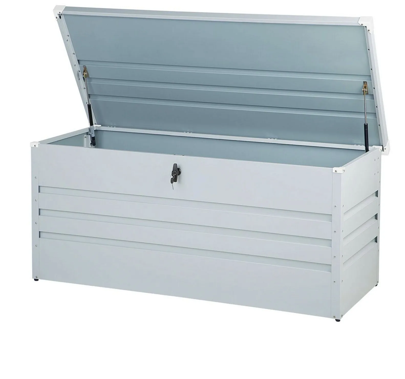 

Горячая распродажа: Уличный ящик для хранения из оцинкованной стали 930*560*620 мм, водонепроницаемый, современный дизайн, для патио и улицы