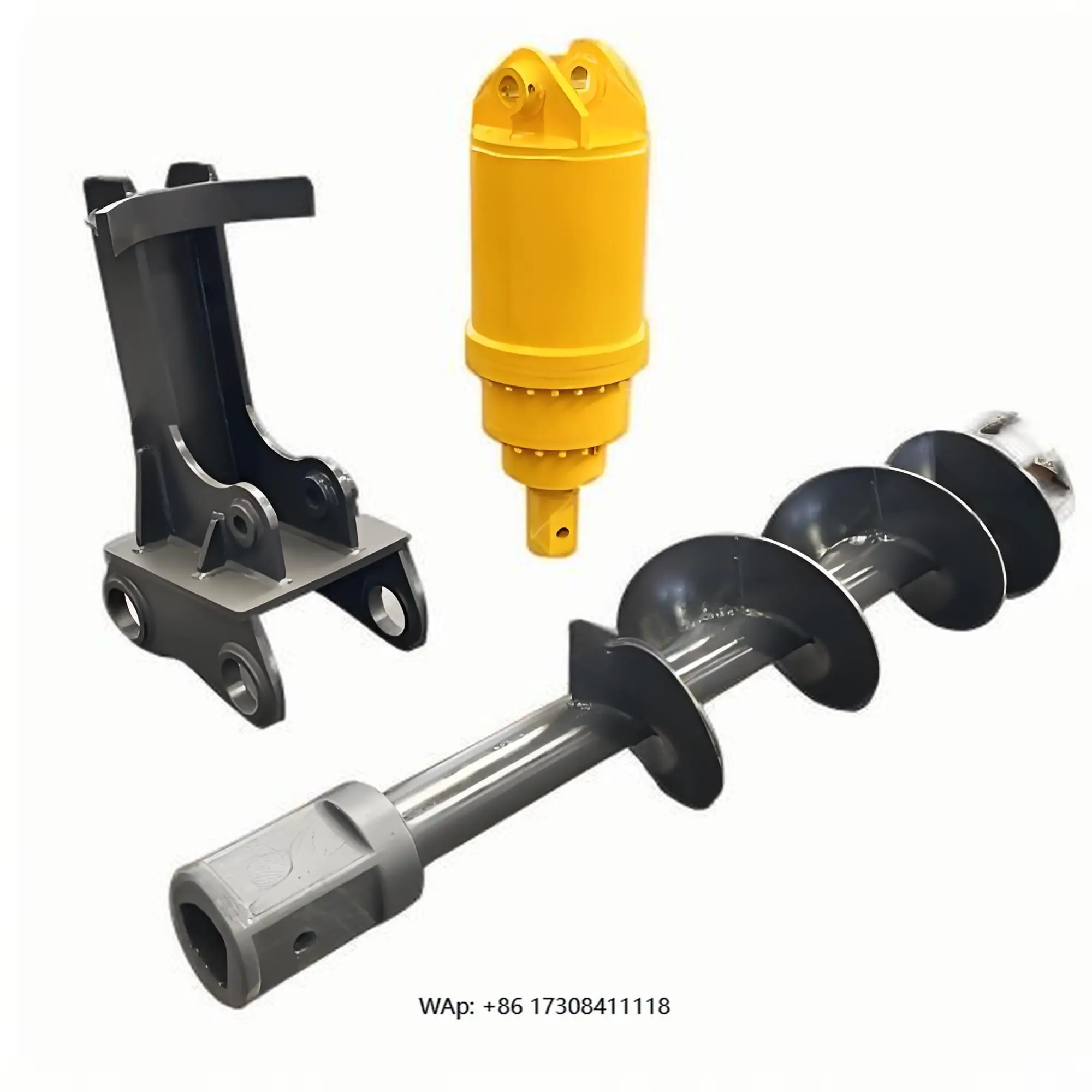 Mini Excavator Tree Planting Auger Attachment with Motor for Nursery and Farm Use