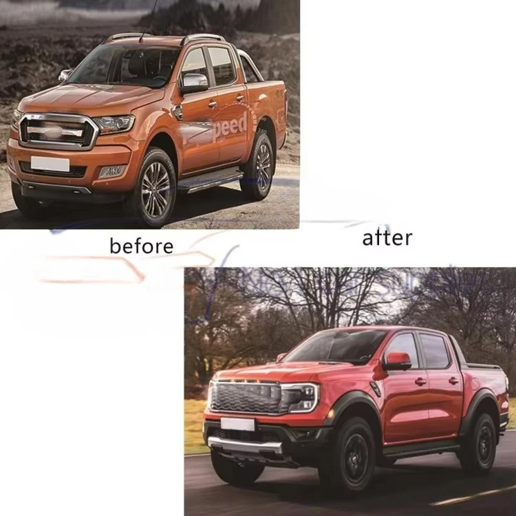 Factory Sales Metal Car Bumper Facelift Body Kit For Ranger 2012-2020 Upgrade 2023 RG Paptor Bodykit