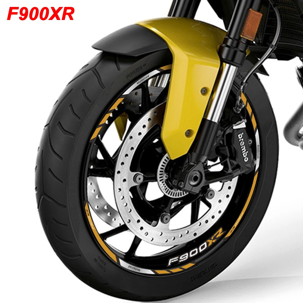 

Motorcycle Wheels Sticker Rim Tire Reflective Stripe Accessories Waterproof Decals Set For BMW F900XR F900 XR F 900 XR f900xr