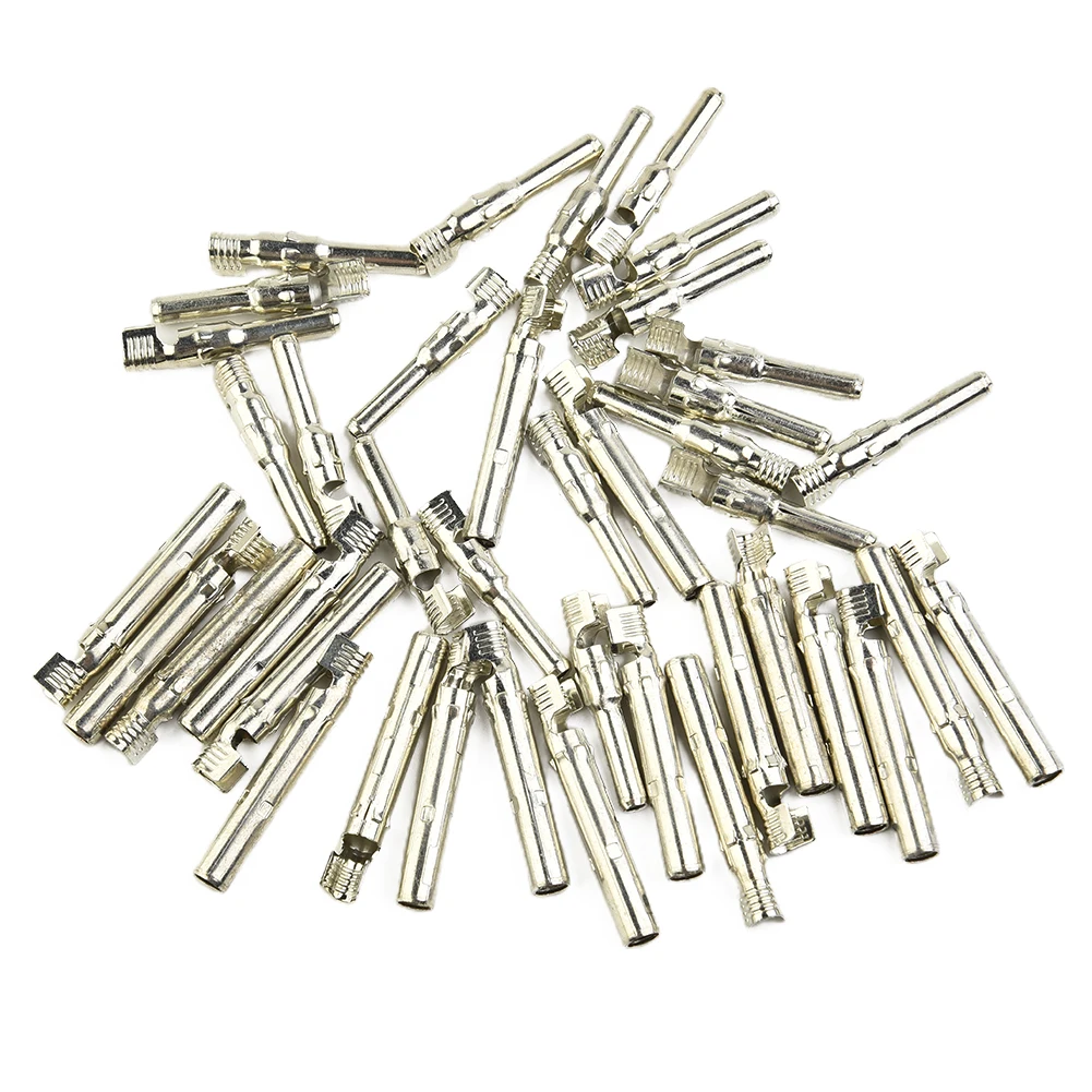 Tinned Material Solar Connector Terminal Pair Inner Core, Thick Copper Core for Enhanced Durability and Efficiency