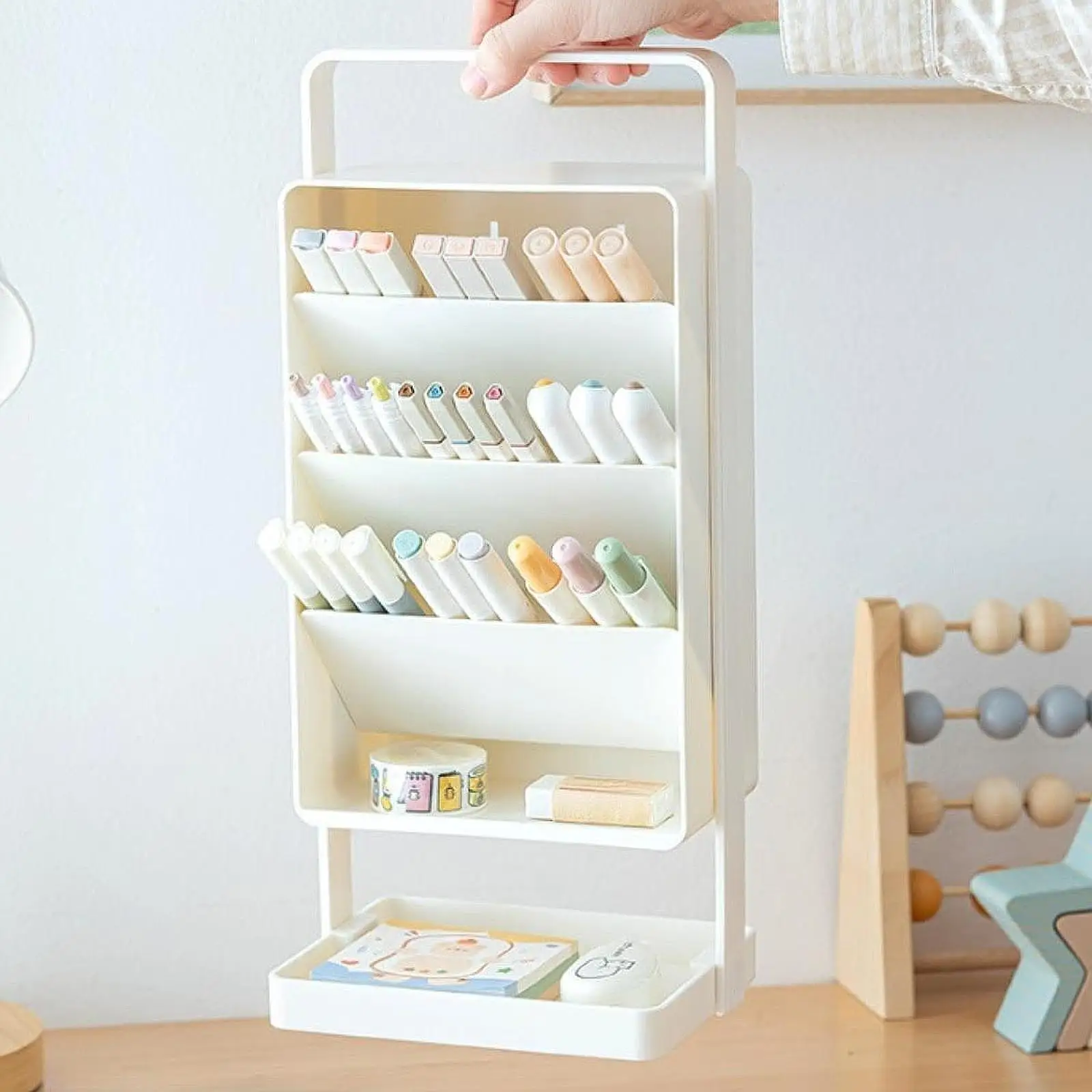 

Desktop Pen Holder Multifunctional Gift Pencil Holder Lightweight Storage Organizer for Office Home Stationery College Students