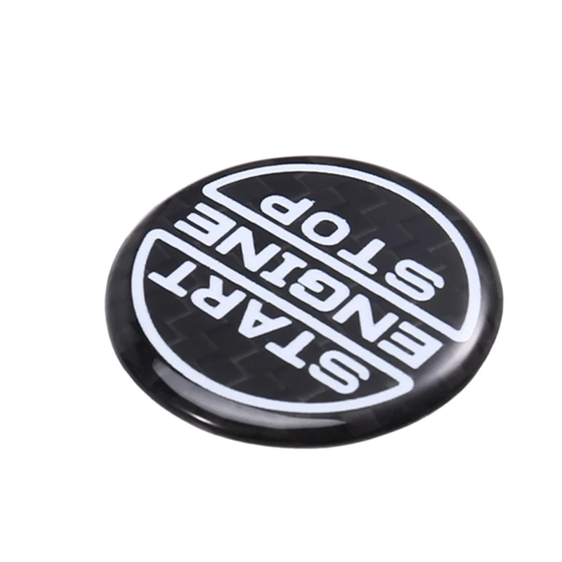 

A33K-Carbon Fiber Car Start Engine Stop Button Button Panel Interior Trim For Ford Mustang 2024 Brand New Auto Accessories