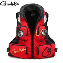 2023 Adjustable Mesh Mutil-Pocket Men Swimming Life Jacket Safety Waistcoat Survival Vest Outdoor Sport Fishing Life Vest
