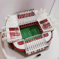 3898pcs Theatre of Dreams Old Trafford Stadium Red Army Red Devils Manchester United Football Field Stadium Model Toy Gift 10272