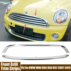 Car Front Grill Trim Strips Front Bumper Grille Mesh Trim Accessories For BMW MINI R55 R56 R57 2007-2015 51112751624,51132751040