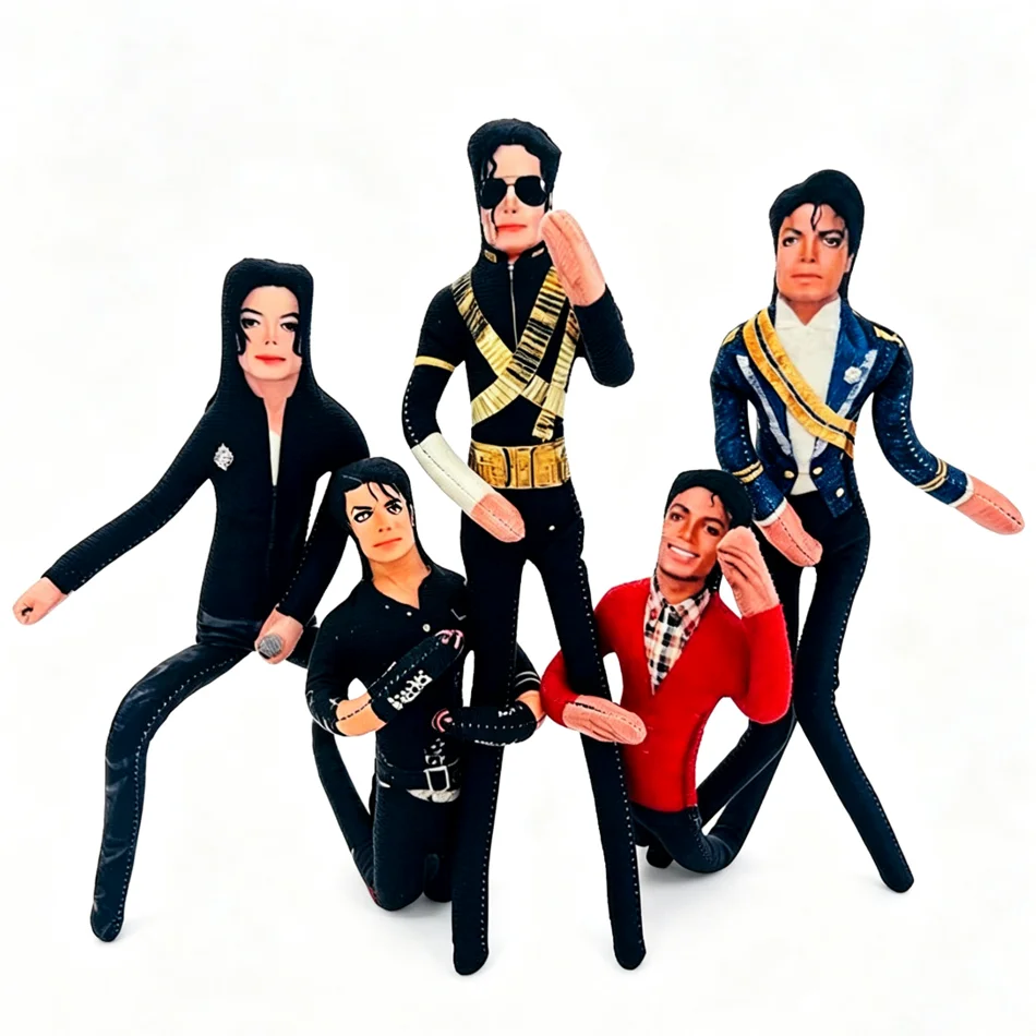 Hot Sale Michael Jackson Cosplay Prop Doll Plush Stuffed Figure Dolls Room Decoration Abstract Joint Mobility Props Gift view 3