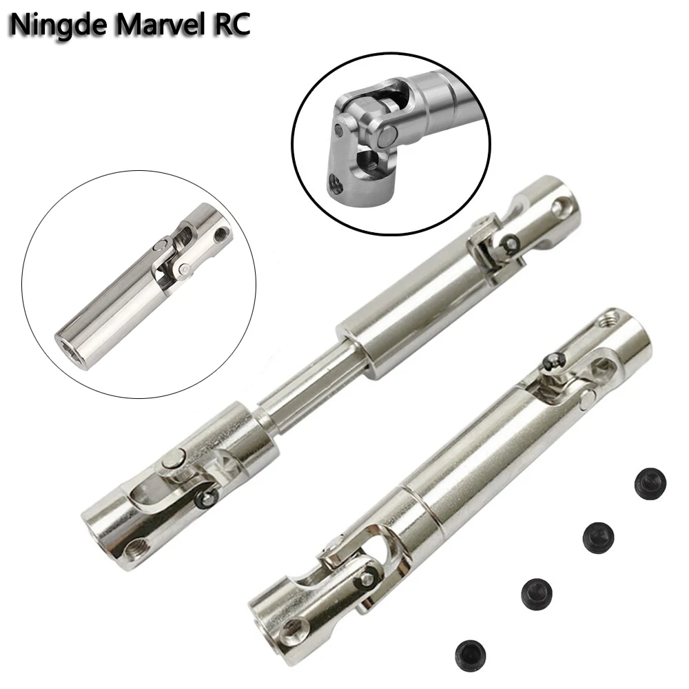 1Pcs RC Car Drive Shaft Suitable for SCX10 AXIAL 1/10 1/12 1/16 High Hardness Telescopic Universal Drive Shaft Parts Accessories