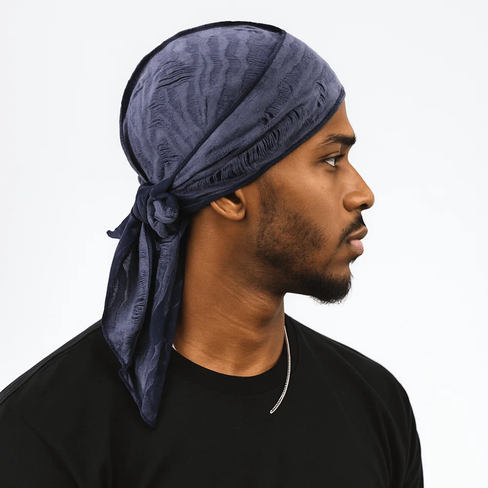 Cotton Hip Hop Bandana Headscarf Breathable Cycling Head Scarf Long Tail Pirate Cap Strap Headband Hat Headband Hole Bandana Cap