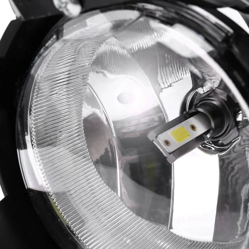 1 par de luces LED antiniebla para parachoques delantero de coche, luz antiniebla de conducción, lámpara de circulación diurna ABS negro para Chevrolet Cruze 2009-2014