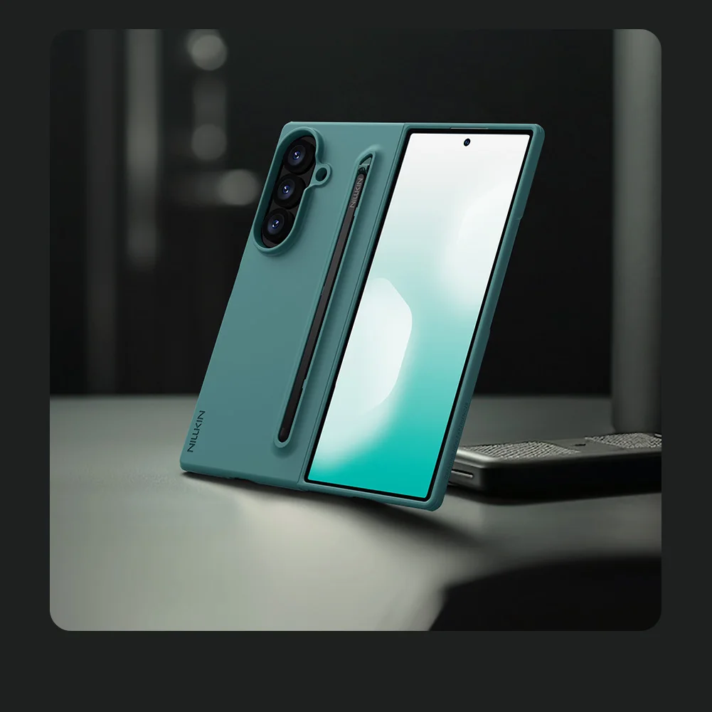 Nillkin For Samsung Galaxy Z Fold 8 Ultra/ 7 5G Case Soft Touch Liquid Silicone Flex Pure Fold with Customs S-Pen For Z Fold 7