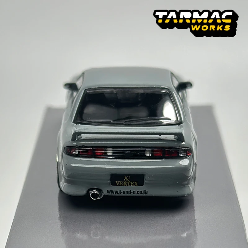 طراز سيارة Tarmac Works 1:64 TW VERTEX Silvia S14 من خليط معدني باللون الرمادي #6
