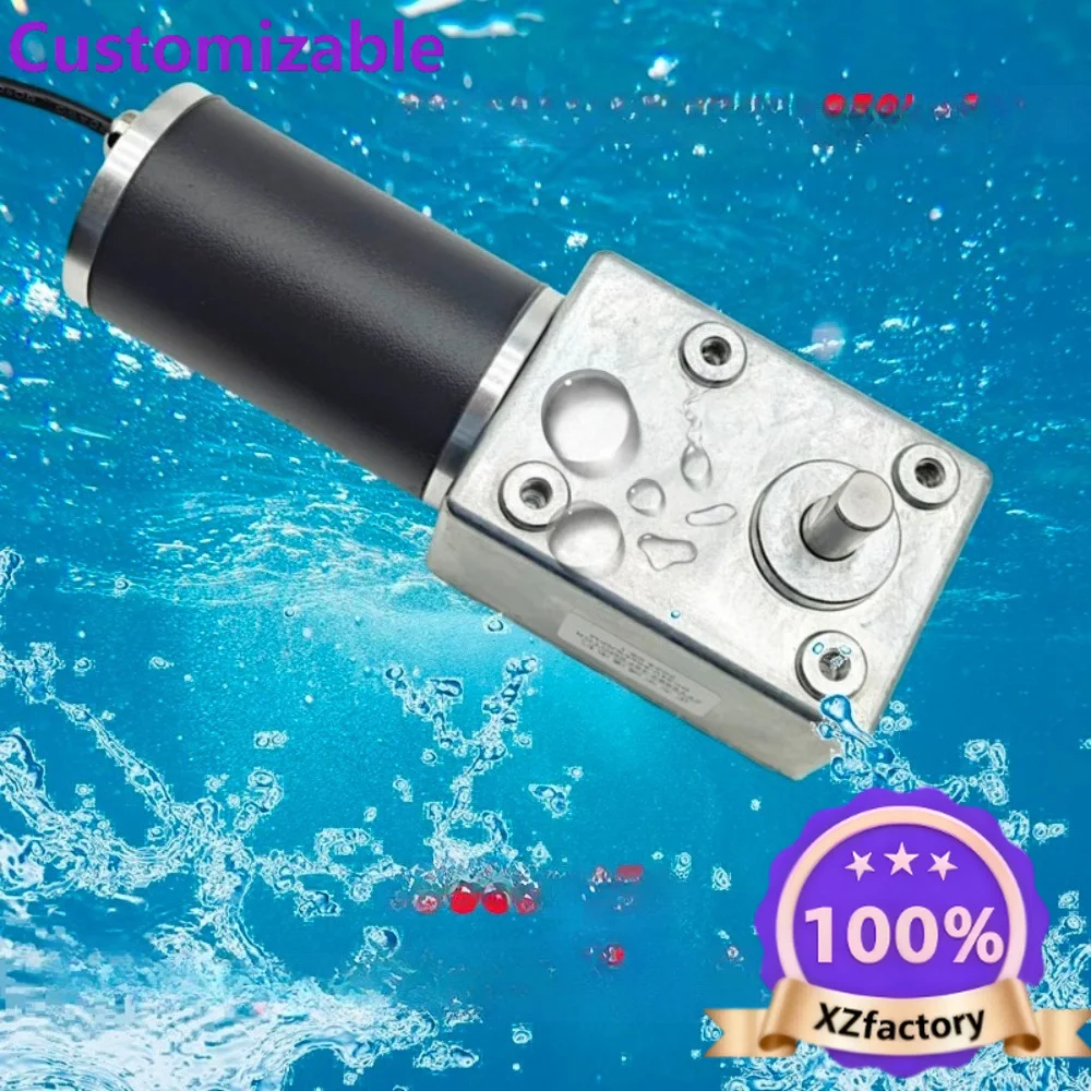 Factory Direct 2026 Dustproof IP68 Waterproof Motor Turbo Worm All Metal Gear DC Geared Underwater Motor